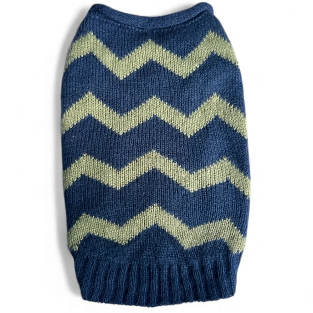NWT Chevron Knit Dog Sweater